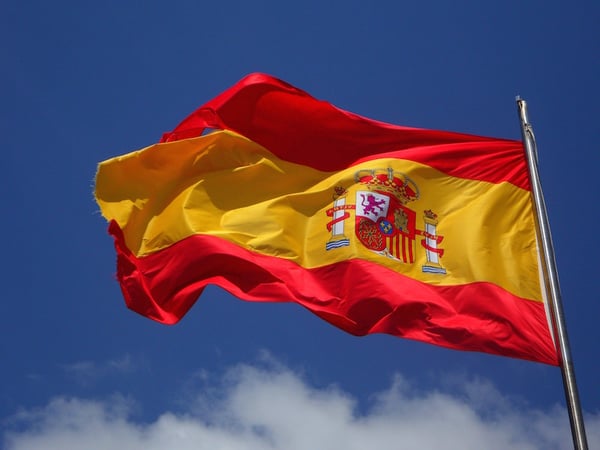 spanish-flag-fluttering