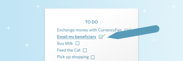 New CurrencyFair feature: Beneficiary Emails