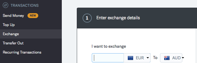 CurrencyFair Exchange Dashboard