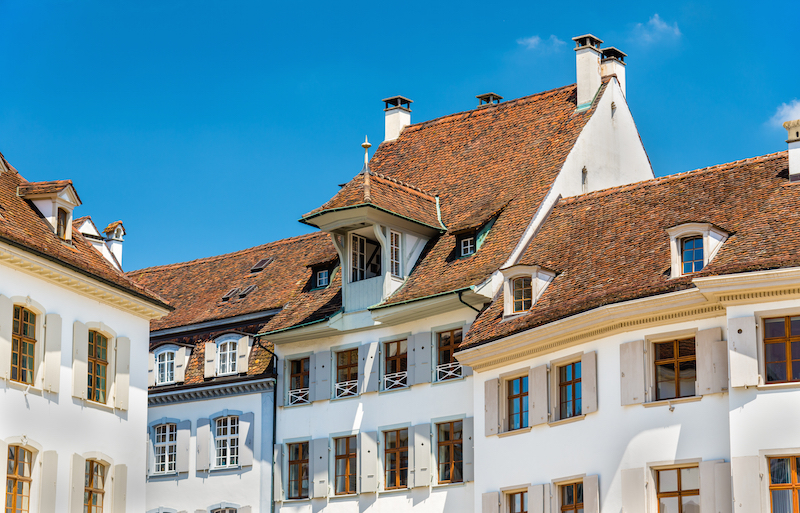 basel rooftops city centre 