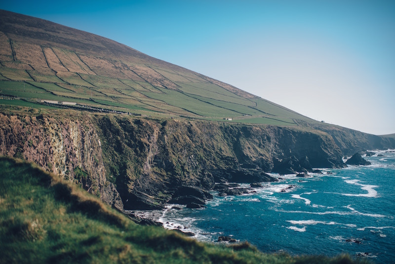 image of cliff and fields