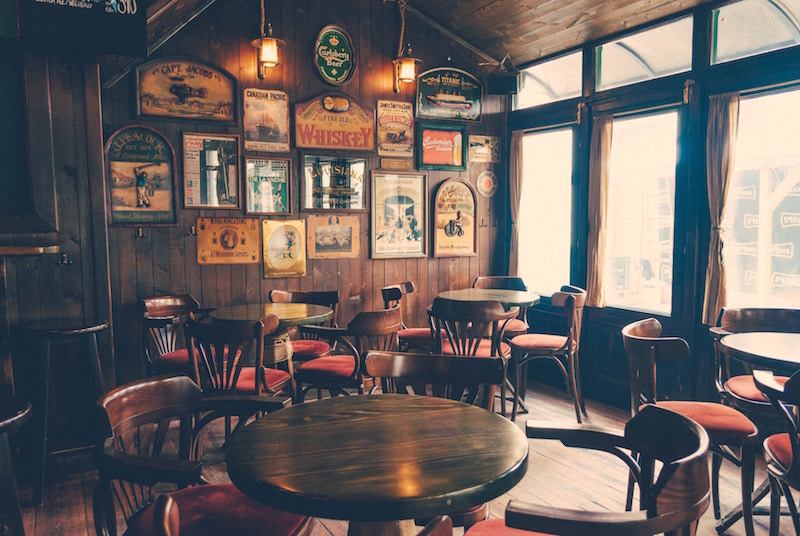 photo of inside of old english pub