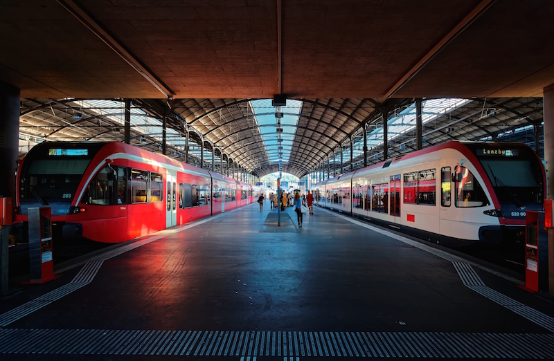 swiss train station